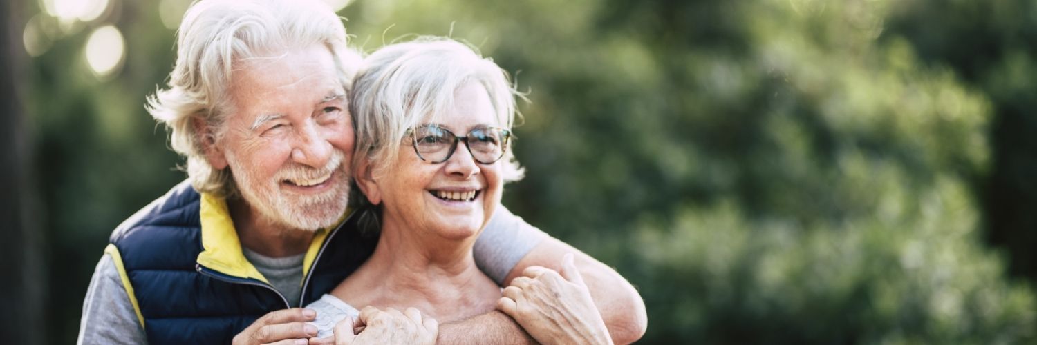 couple smiling